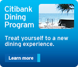 Citibank Dining Program.